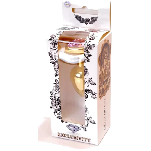 Анальная пробка Boss Series - Jewellery Gold Heart PLUG Rose S (BS6400036)