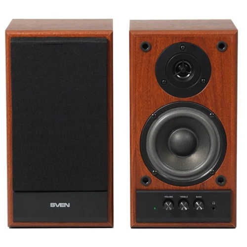 Акустична система SVEN SPS-702 Walnut: Матеріал корпусу Дерево, МДФ