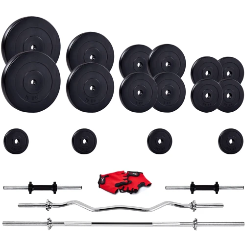 Штанга Iron Body наборная c гантелями 106 кг IB-8802