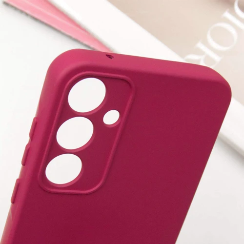 Чехол для телефонов TPU Case Getman Liquid Silk Full Camera Marsala for Samsung S721 Galaxy S24 FE: Цвет бордовый