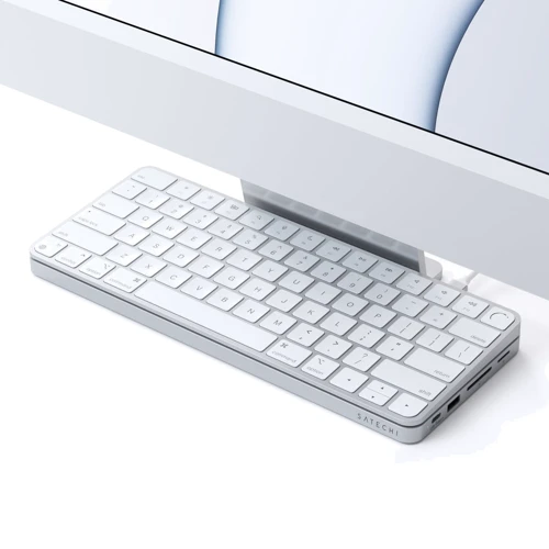 Адаптер Satechi Adapter USB-C to USB-C+2xUSB+SD+M.2 SSD Slot+USB Silver (ST-UCISDS) for iMac 24 фото 7
