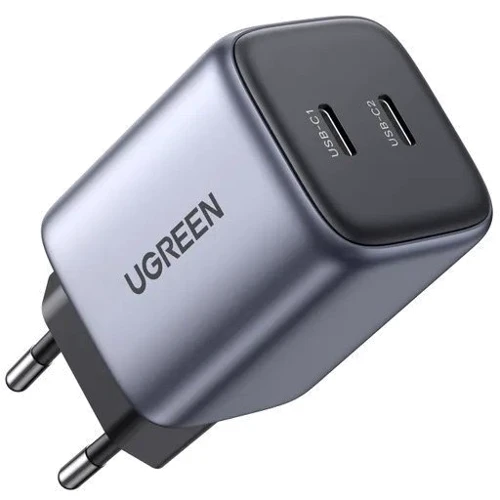 Зарядное устройство Ugreen Wall Charger 2xUSB-C CD294 45W Gray (90573)