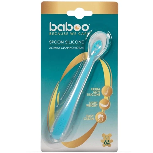 Ложка силіконова Baboo синя (10-003): Кількість предметів 1