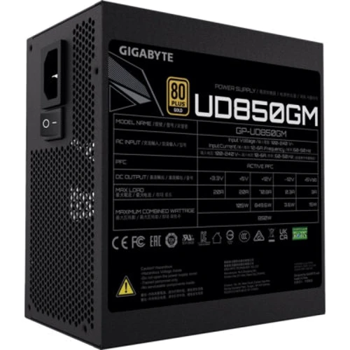 Блок питания GIGABYTE UD850GM (GP-UD850GM): Вентилятор задней стенки нет