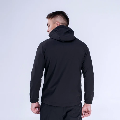 Спортивная толстовка Peak FW293211-BLA 52 черная с капюшоном на молнии: Состав Полиэстер, Спандекс