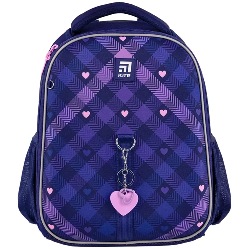 Рюкзак Kite Education каркасный 555 Check and Hearts (K24-555S-1) фото 12