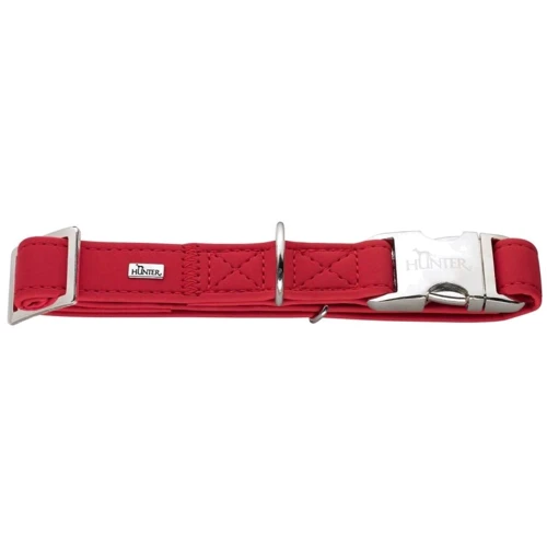 Ошейник круглый Hunter Softie Alu-Strong S 15 мм 30-45 см красный (4016739603616)