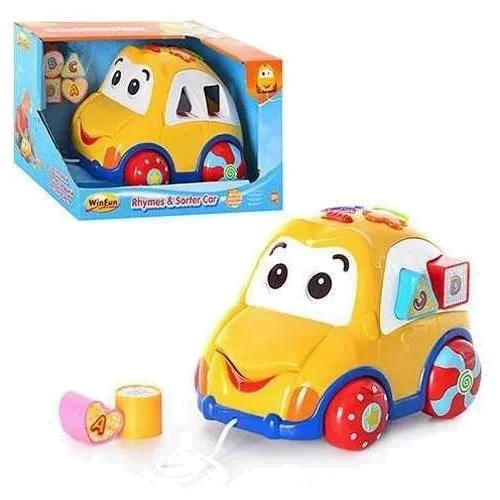 Каталка музыкальная WinFun машинка-сортер (0659-01)