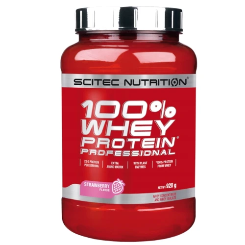 Протеин Scitec Nutrition 100% Whey Protein Professional 920 g /30 servings/ Strawberry