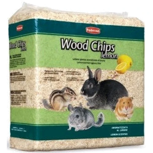 Наповнювач для гризунів Padovan Wood Chips Lemon Деревний поглинаючий 1 кг 14 л (PP00171)