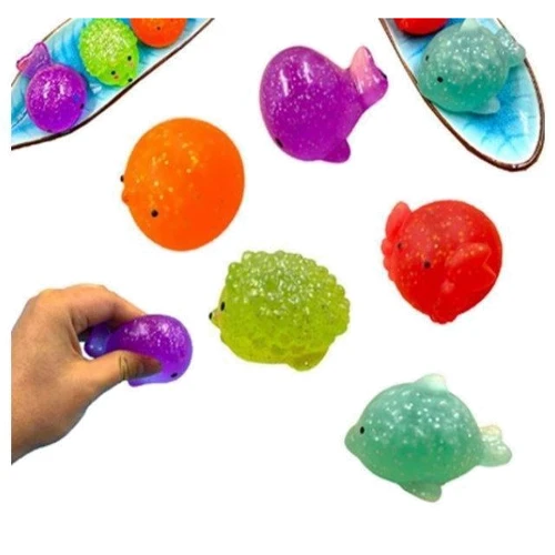 Игрушка антистресс сквиш Морские животные, 4 цвета (BJ0027)
