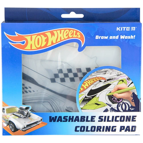 Подложка-раскраска Kite Hot Wheels 30х40 см (hw22-424): Производитель KITE