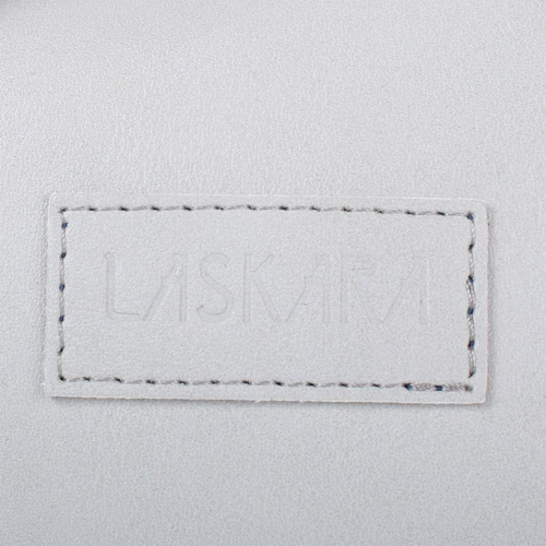 Женская сумка саквояж Laskara синяя (LK-10247-grey-denim): Фактура Гладкая, Матовая