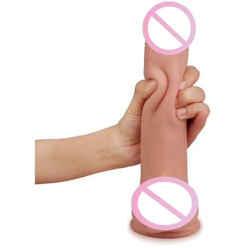 Фаллоимитатор LoveToy Skinlike Soft Dong 8"
