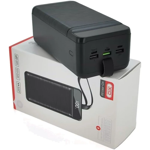 Внешний аккумулятор XO Power Bank 60000mAh PR159 Fast Charging with Light 22.5W Black