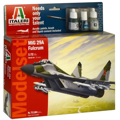 Подарунковий набір ITALERI з радянським винищувачем MiG 29A "Fulcrum" (IT71184)