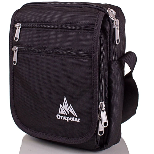 Чоловіча сумка через плече Onepolar чорна (W5633-black)