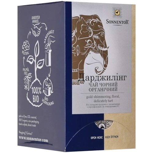 Чай Sonnentor чорний Дарджилінг органічний 27 г (9004145022164) фото 2