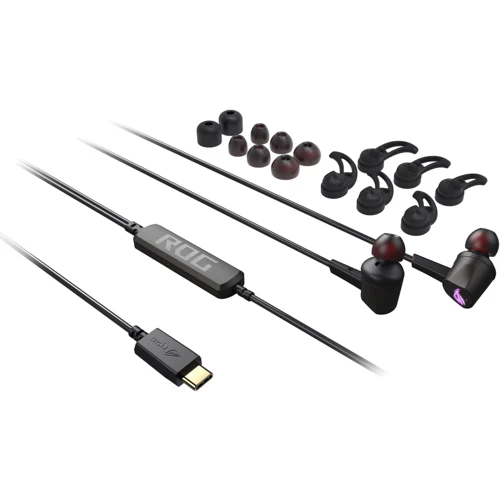 Наушники ASUS ROG Cetra II USB-C Black (90YH02S0-B2UA00): Тип конструкции вакуумные