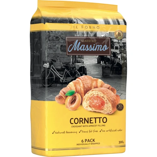 Круасани Maestro Massimo Cornetto Apricot з абрикосом 300 г (8050705434473)