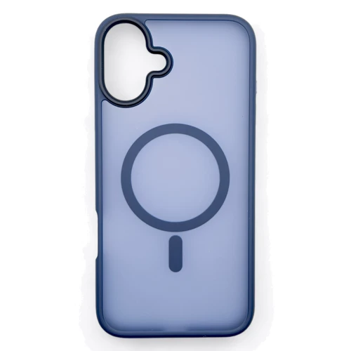Чехол для iPhone BeCover Metal Buttons Case with MagSafe Blue for iPhone 16 Plus (712094)