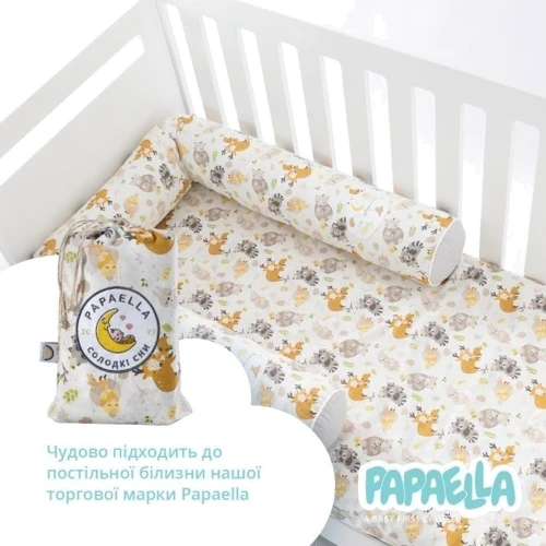Бортик-валик Papaella защитный мультифункциональный для младенцев 60х15 см и 120х15 см ( 8-34533) фото 7