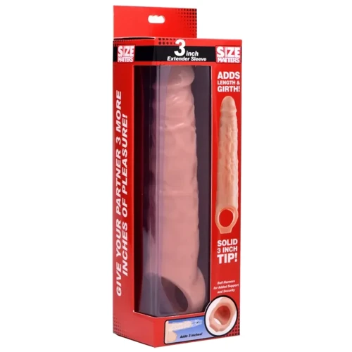 Насадка на пенис Size Matters 3 Inch Extender Sleeve Flesh
