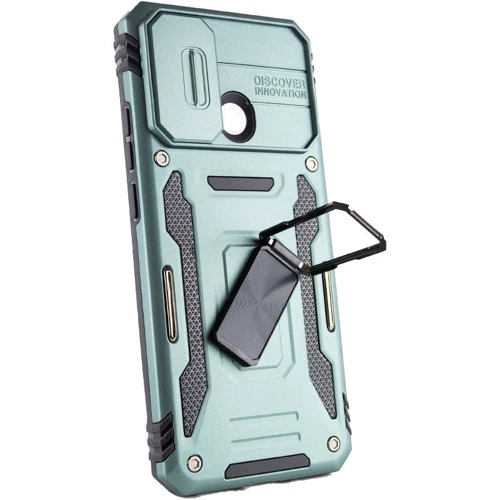 Чохол для телефона Mobile Case Camshield Army Ring Light Green для Xiaomi Redmi 10C: Матеріал TPU (Термополиуретан) і полікарбонат