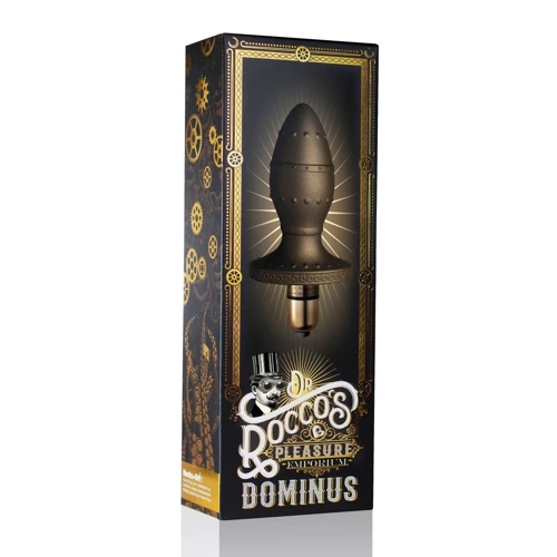 Rocks-Off Dr. Rocos Pleasure Emporium анальная вибропробка Dominus, 11.8x3.6 см