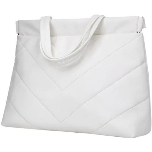 Женская сумка шоппер Sambag Shopper Tote 0RN белая (93380008): Застежка Молния