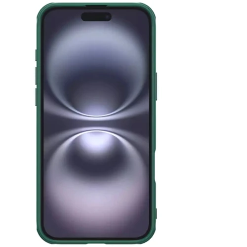 Чехол для iPhone Nillkin Matte Pro Deep Green for iPhone 16: Материалы поликарбонат и полиуретан