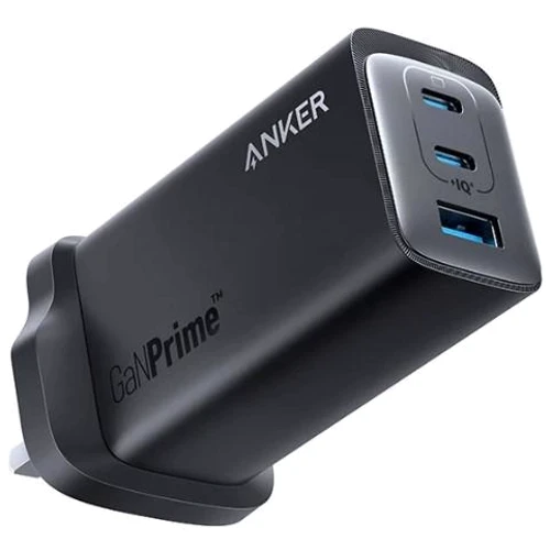 Зарядное устройство Anker Wall Charger PowerPort 737 GaN Prime USB+2xUSB-C 120W UK Plug Black (A2148211)