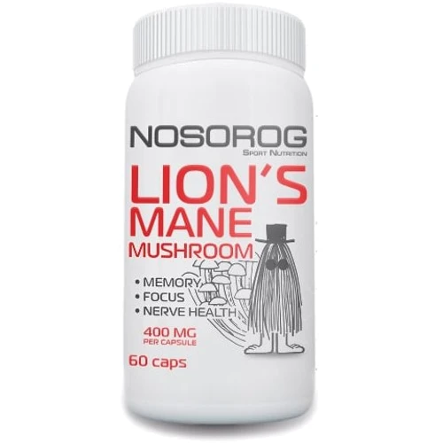 

Nosorog Lion's Mane Ежовик гребенчатый, 60 капсул
