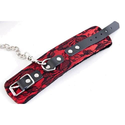 Мереживні кайданки Toyfa Marcus Red and Black