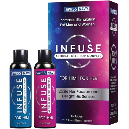 Распродажа!!! Возбуждающие гели для пар Swiss Navy Infuse Arousal Gels 2×59 мл (срок 23.11.2024)