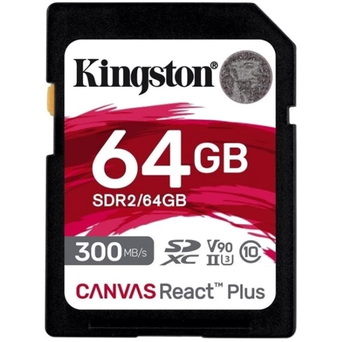 Карта памяти Kingston 64GB SDXC Class 10 UHS-II U3 (SDR2/64GB): Тип карты MicroSDXC