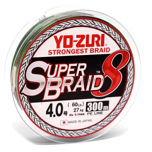Yo-Zuri Superbraid x8 300m 0.34mm 27kg Multicolor # 4
