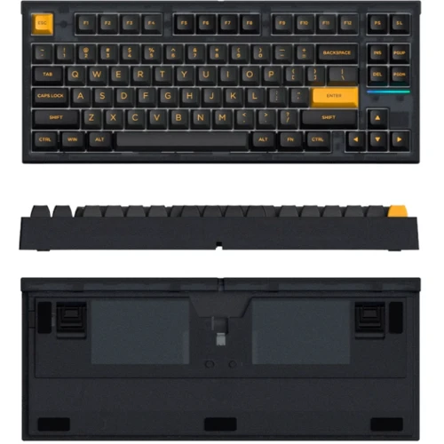 Клавиатура FL Esports FL750 SAM Polar night black Kailh MX Cool Mint wireless Three-Mode: Тип клавиатуры игровая