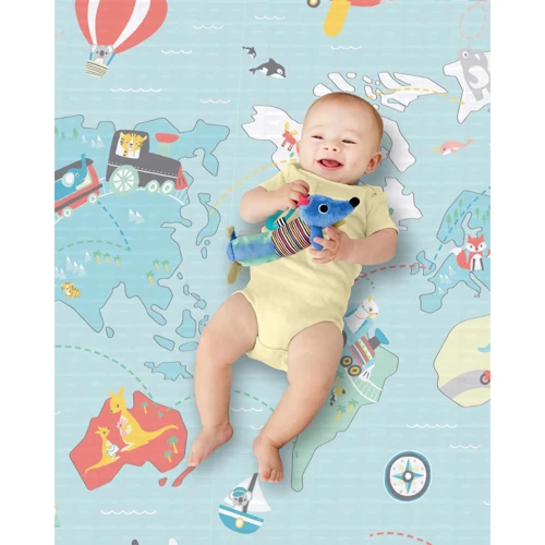 Ігровий килимок Skip Hop Little Travelers двосторонній 217.2×131.6 см (243103): Особливості двусторонний коврик