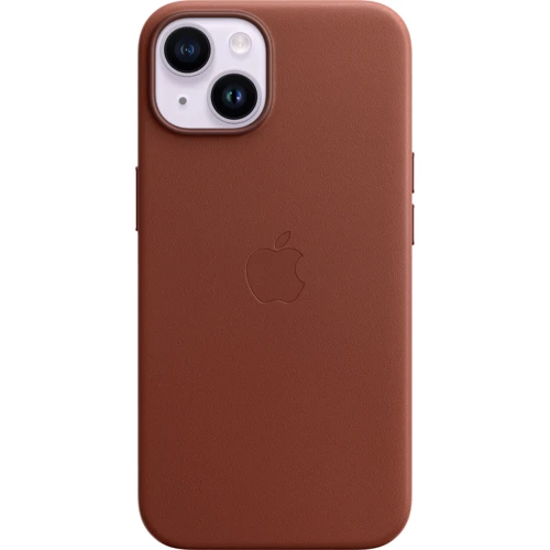 Чехол для iPhone Apple iPhone 14 Leather Case with MagSafe - Umber (MPP73ZE/A): Тип чехла накладка на заднюю часть