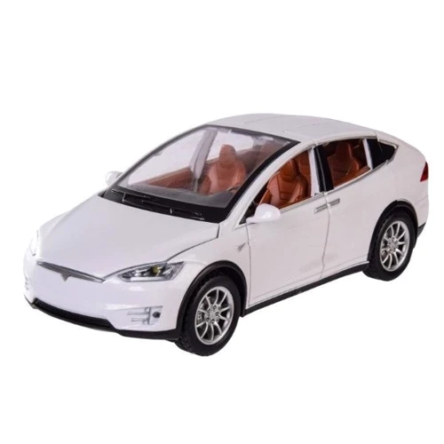 Коллекционная машина Автопром Tesla 1:22 3 цвета со световыми и звуковыми эффектами (7574ABC)