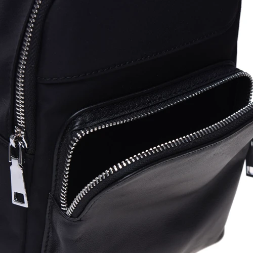 Мужская сумка-слинг Ricco Grande черная (K16452-black): Материал Натуральная кожа