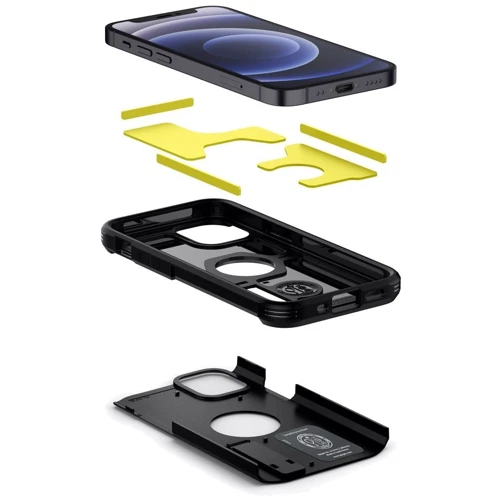 Чехол для iPhone Spigen Tough Armor Matte Black (ACS01753) for iPhone 12 mini: Цвет черный