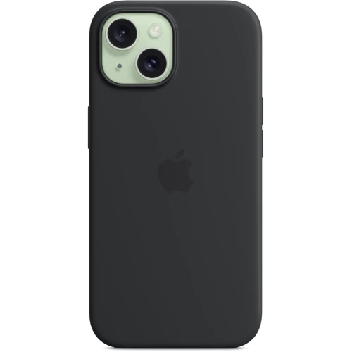 Чехол для iPhone Apple iPhone 15 Silicone Case with MagSafe - Black (MXPD3ZM/A): Тип чехла накладка на заднюю часть