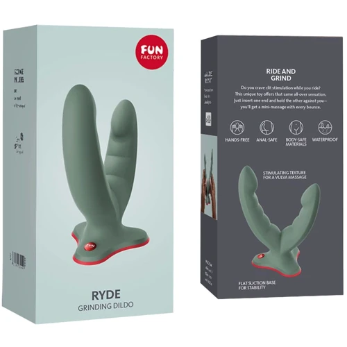 Двойной фаллоимитатор Fun Factory RYDE wild olive