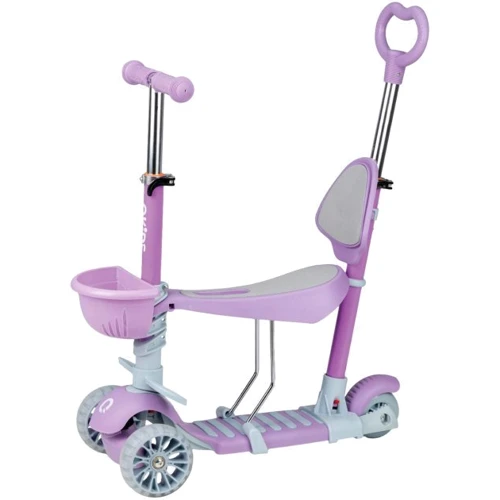 Самокат трехколесный с сиденьем QKIDS ILI (цвет - purple)