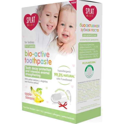 SPLAT Kids Baby 0-3 40 ml Зубная паста детская Яблоко-банан: Объем, мл 40