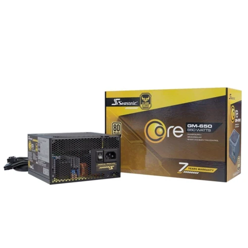 Блок питания Seasonic 650W CORE GM-650 GOLD (SSR-650LM): КПД, % 90