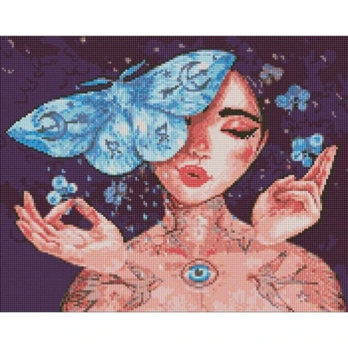 Алмазна мозаїка Ідейка Дотик метелика ©lesya_nedzelska_art 40х50см (AMO7451)
