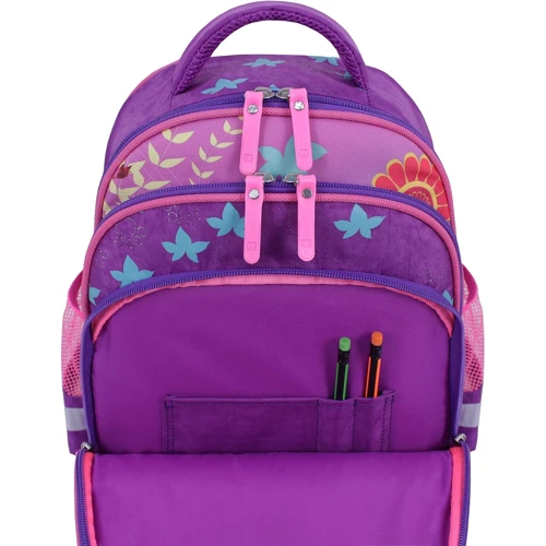 Рюкзак школьный Bagland Mouse 339 фиолетовый 502 (0051370): Корпус рюкзака Мягкий